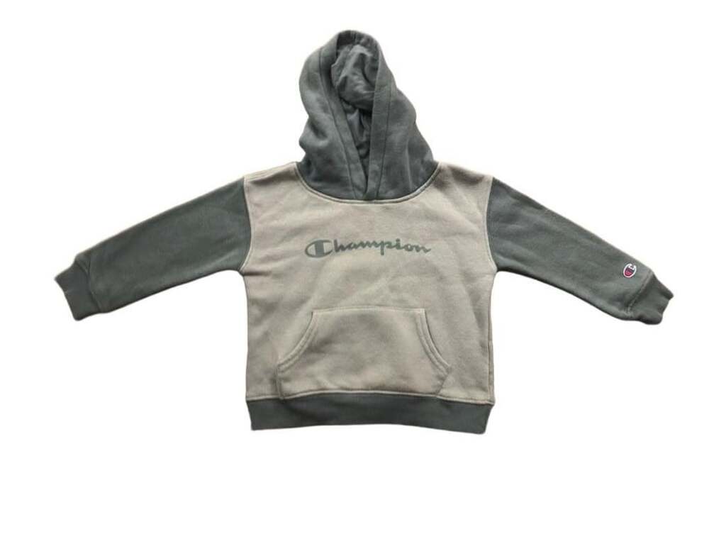 Champion Kids Hoodie and Sweatpants Set Green Script Logo